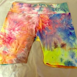 Plus size biker shorts